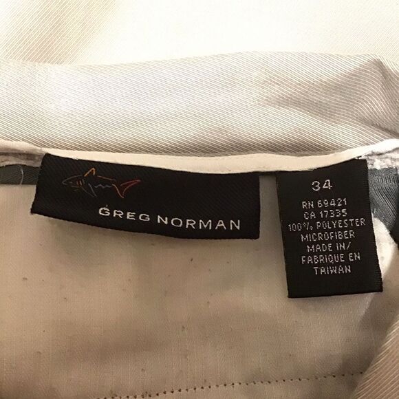 Greg Norman Gray Pleated Shorts 34 - Picture 6 of 6